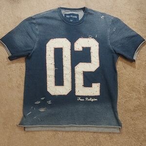 True Religion distressed tee